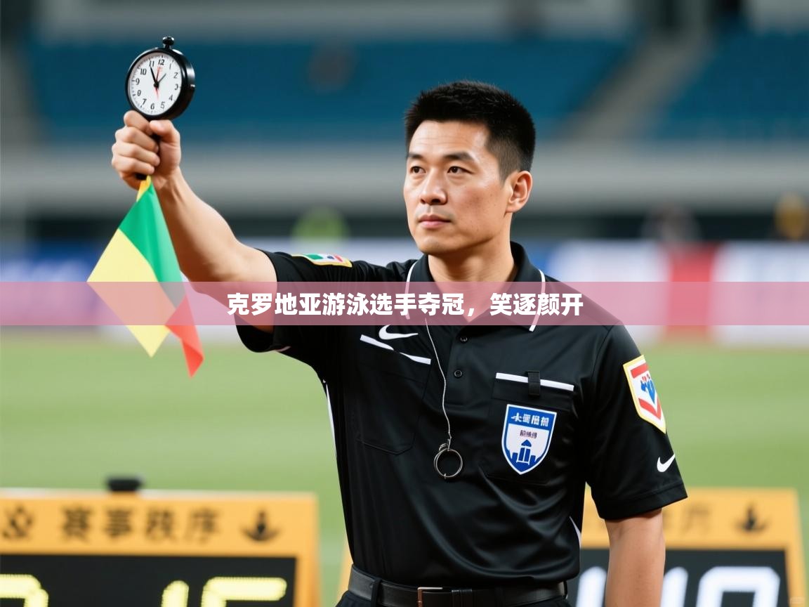 克罗地亚游泳选手夺冠，笑逐颜开  第2张